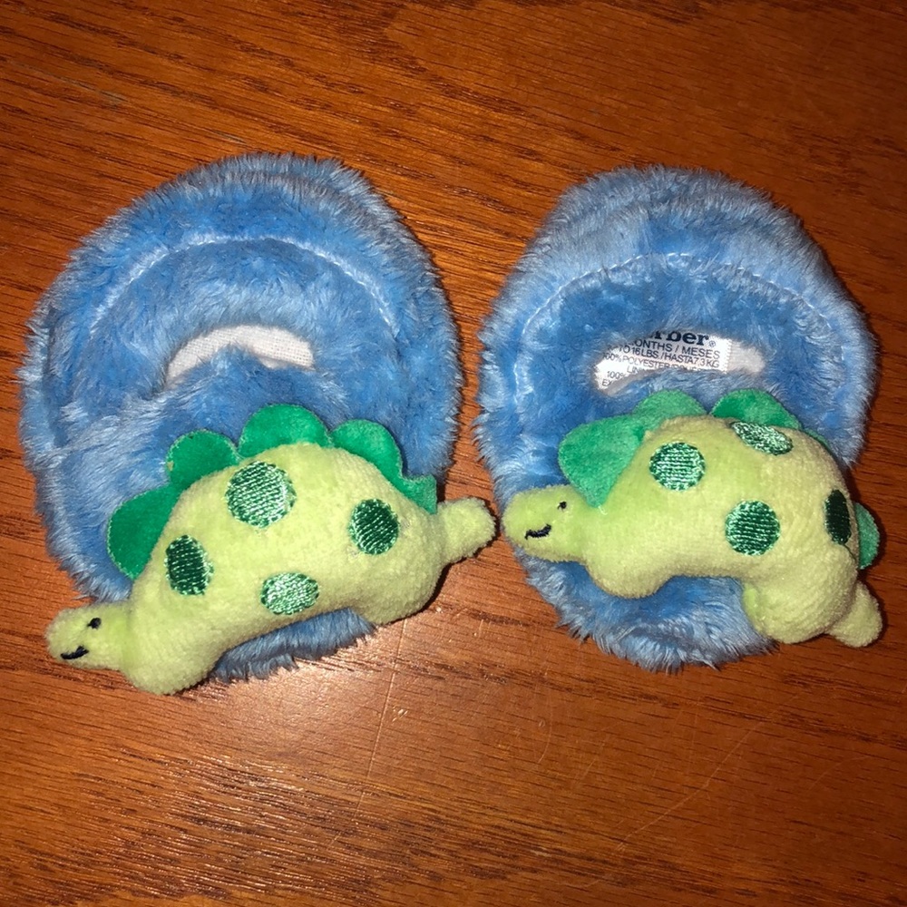 0-6mo dinosaur slippers